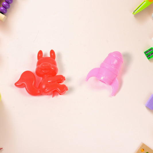 Mix Character Monkey Fish Cat Pencil Top Promotional Toys (1 Pc Mix Colour Design)