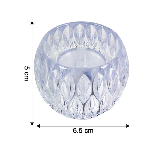 Crystal Design Led Tealight Candles (6 Pc Set)