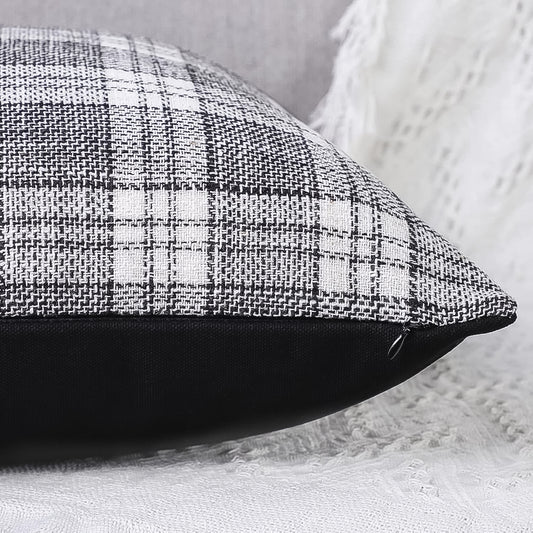 Pillow Covers Cushion Cases Soft Leather And Cotton (23 22 Inch 1 Pair 2 Pc)