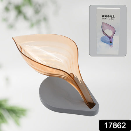 Plasticleaf Shape Soap Box Soap Holder (1 Pc With Color Box)
