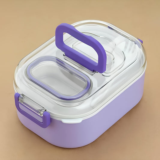 Multi-functional 1 Set Leakproof Lunch Box With Cutlery Tumbler