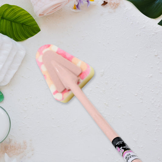 7223a Cleaning Supplies Kitchen Handle Universal Triangular Sponge Multifunctional Bathroom Brush Handle Kitchen Dining Bar