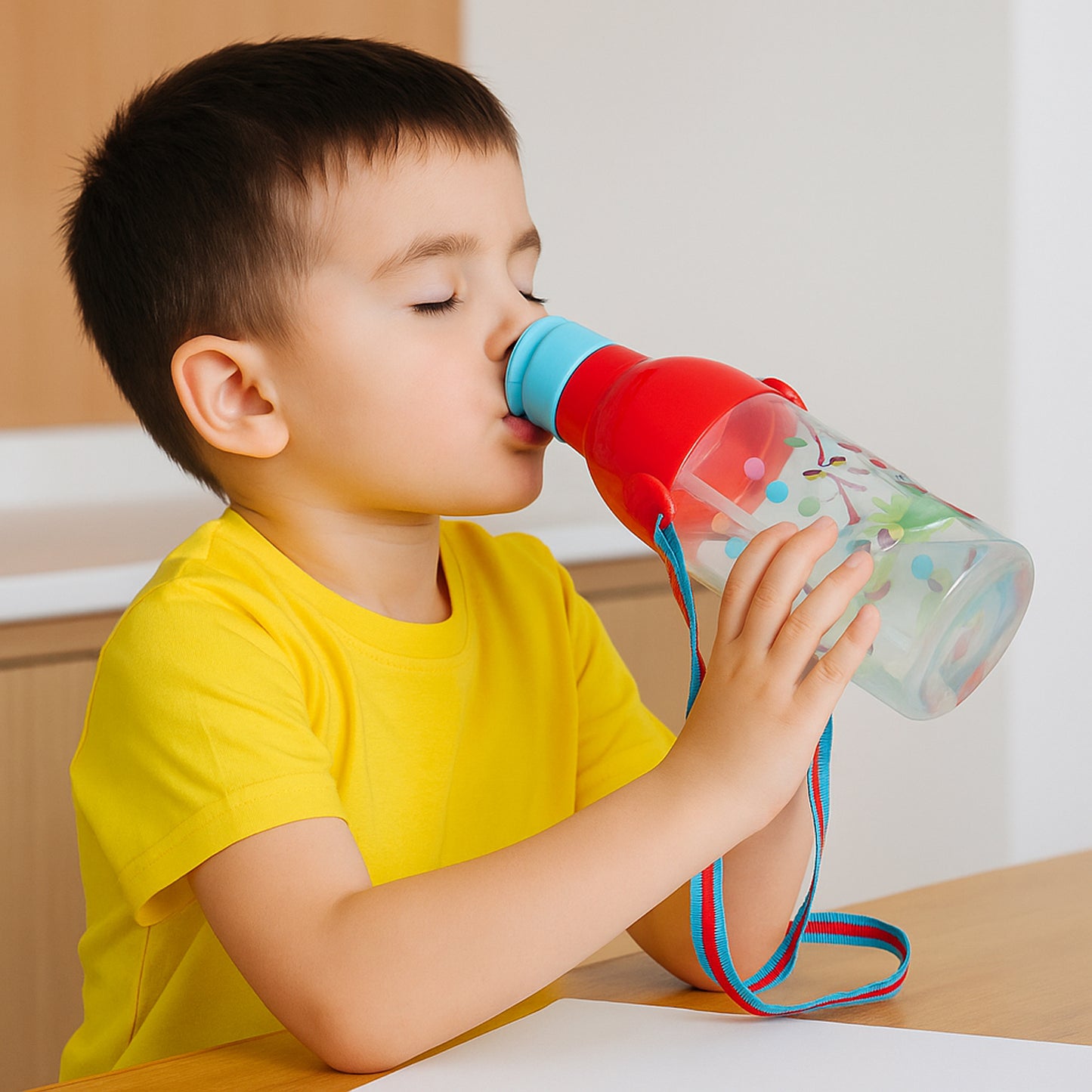 0273 Plastic Tranparent Sports Insulated Water Bottle With Dori Straw Easy To Carry High Quality Water Bottle Bpa-free Leak-proof For Kids School For Fridge Office Sports School Gym Yoga (1 Pc 800ml)