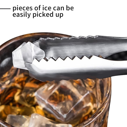 Stainless Steel Tong For Lifting Ice Cubes Sugar Cubes Serving Tongs (13 Cm 1 Pc)
