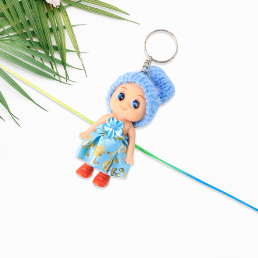 Multifunction Doll Rakhi For Kids Cute Soft Toy Rakhi With Keychain Use Decorative Fancy Rakhi Cum Keyring For Boys Girls