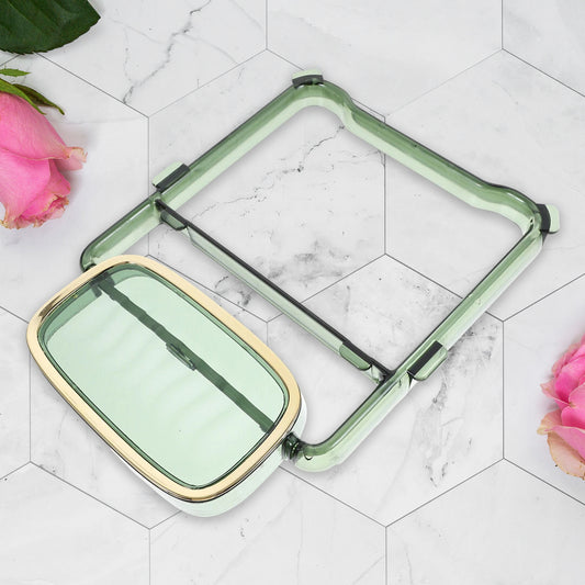 2-in-1 Self-adhesive Towel Hanger Soap Holder Stand (1 Pc)