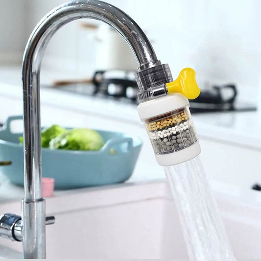 1521 Faucet Water Filter Tap Purifier For Kitchen Sink Kitchen Tap Activated Carbon Filtration Clean Purifier 4 Layer Filter For Bathroom Home