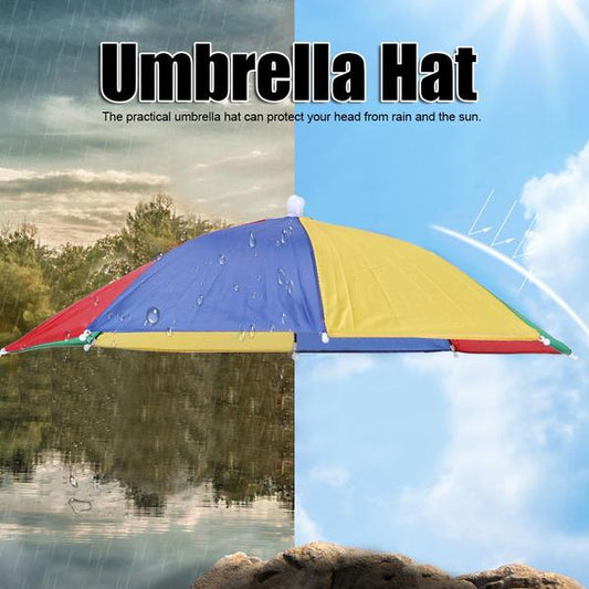 1445 Hands Free Umbrella Hat To Protect From Sun Rain