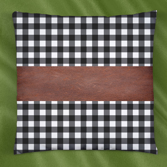 Pillow Covers Leather Cotton Cushion Covers (15 15 Inch 1 Pair 2 Pc)