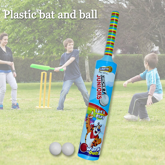 8023 Combo Of Light Weight Plastic Bat Ball Hockey For Kids