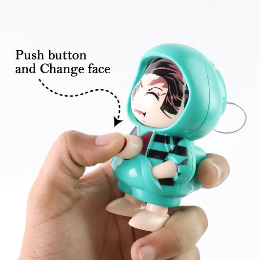 Cartoon Character Design Cute Action Figure Keychain (Mix Design 1 Pc)