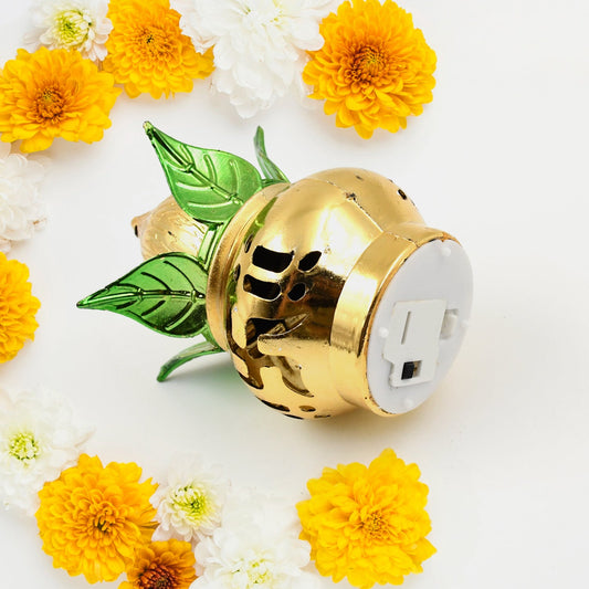 Gold Plated Eco Friendly Led Kalash For Pooja Mandir (1 Pc Multicolor Led)