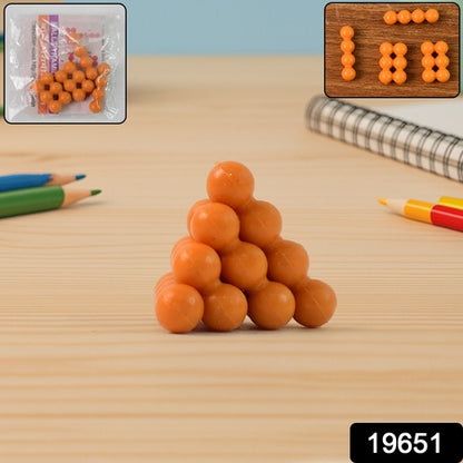 Ball Pyramid Toy  3d Puzzle Building Brain Teaser Toy