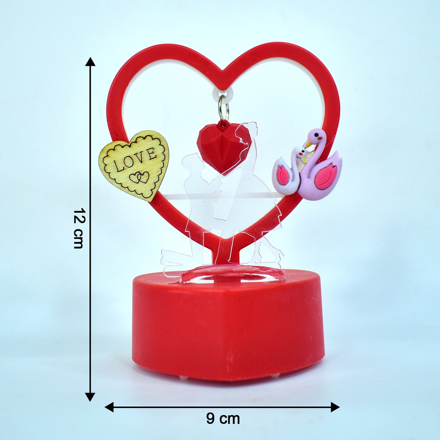 Heart-shaped Decorative Love Showpiece (1 Pc)