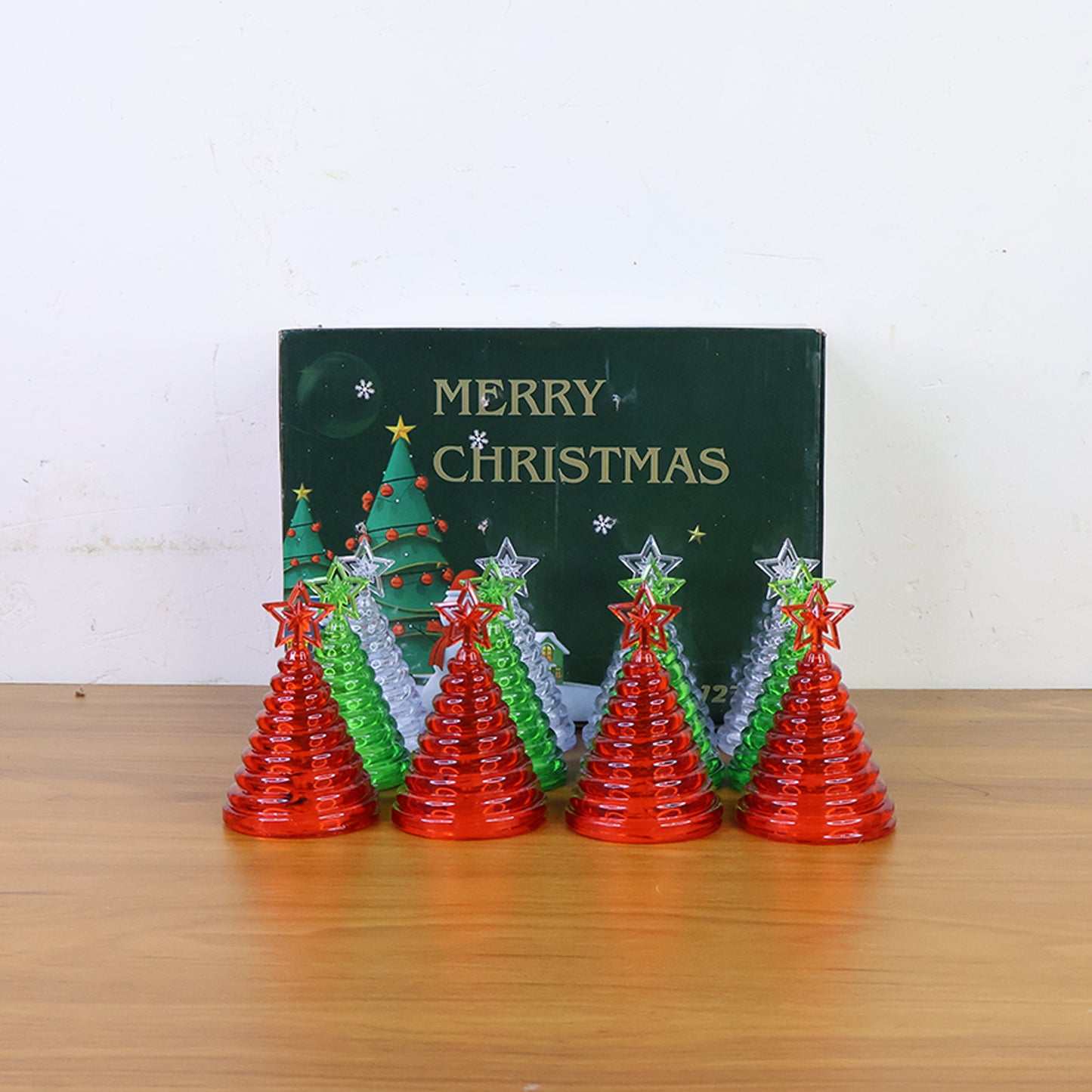 Christmas Tree Shape Led Decorative Lights (12 Pc)