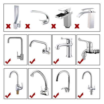 1521 Faucet Water Filter Tap Purifier For Kitchen Sink Kitchen Tap Activated Carbon Filtration Clean Purifier 4 Layer Filter For Bathroom Home