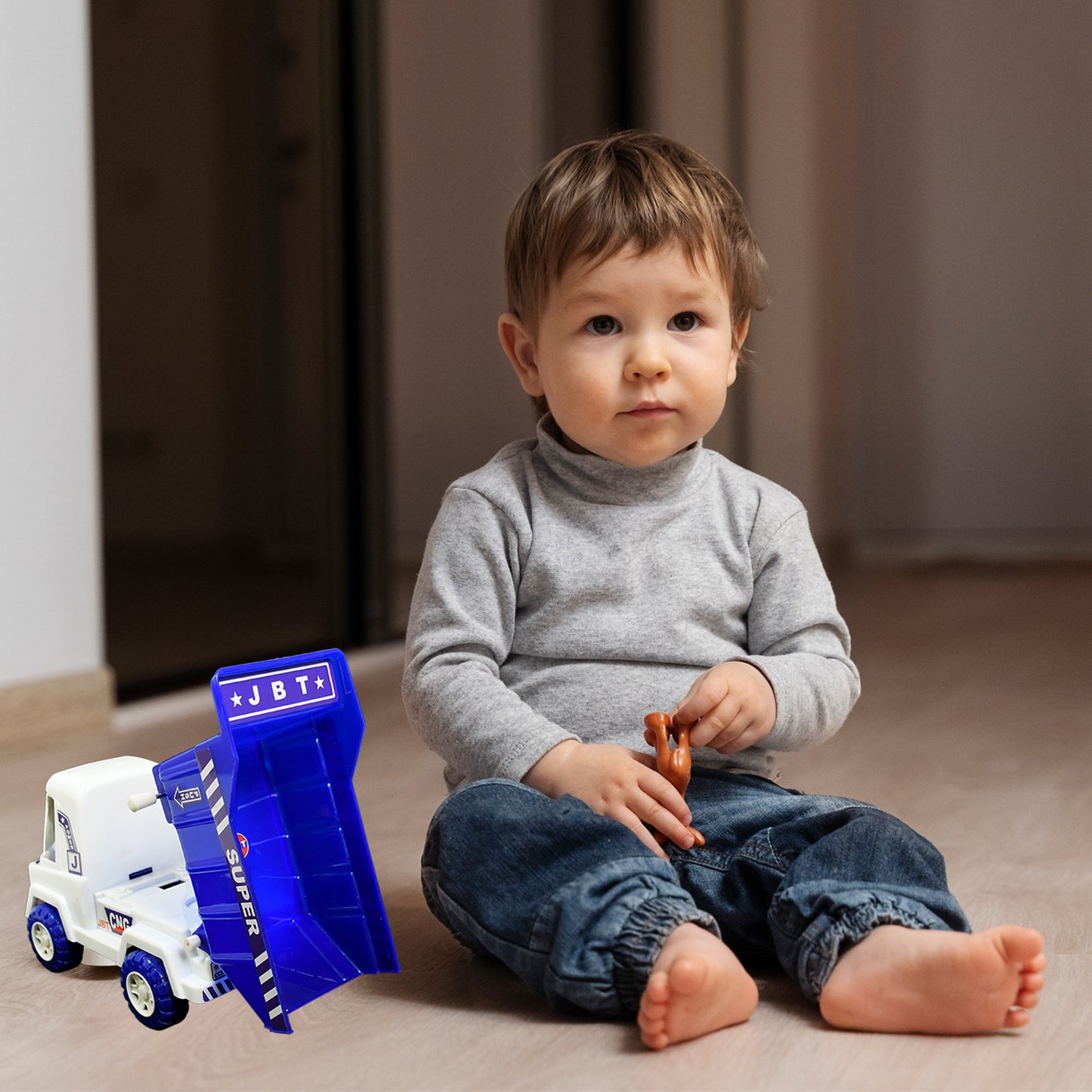 4485 Big Size Friction Powered Dumper Toy Truck For Kids.  With Opening Container Feature.  Strong  Durable Plastic Material.  Indoor  Outdoor Play.  Miniature Scaled Models Truck