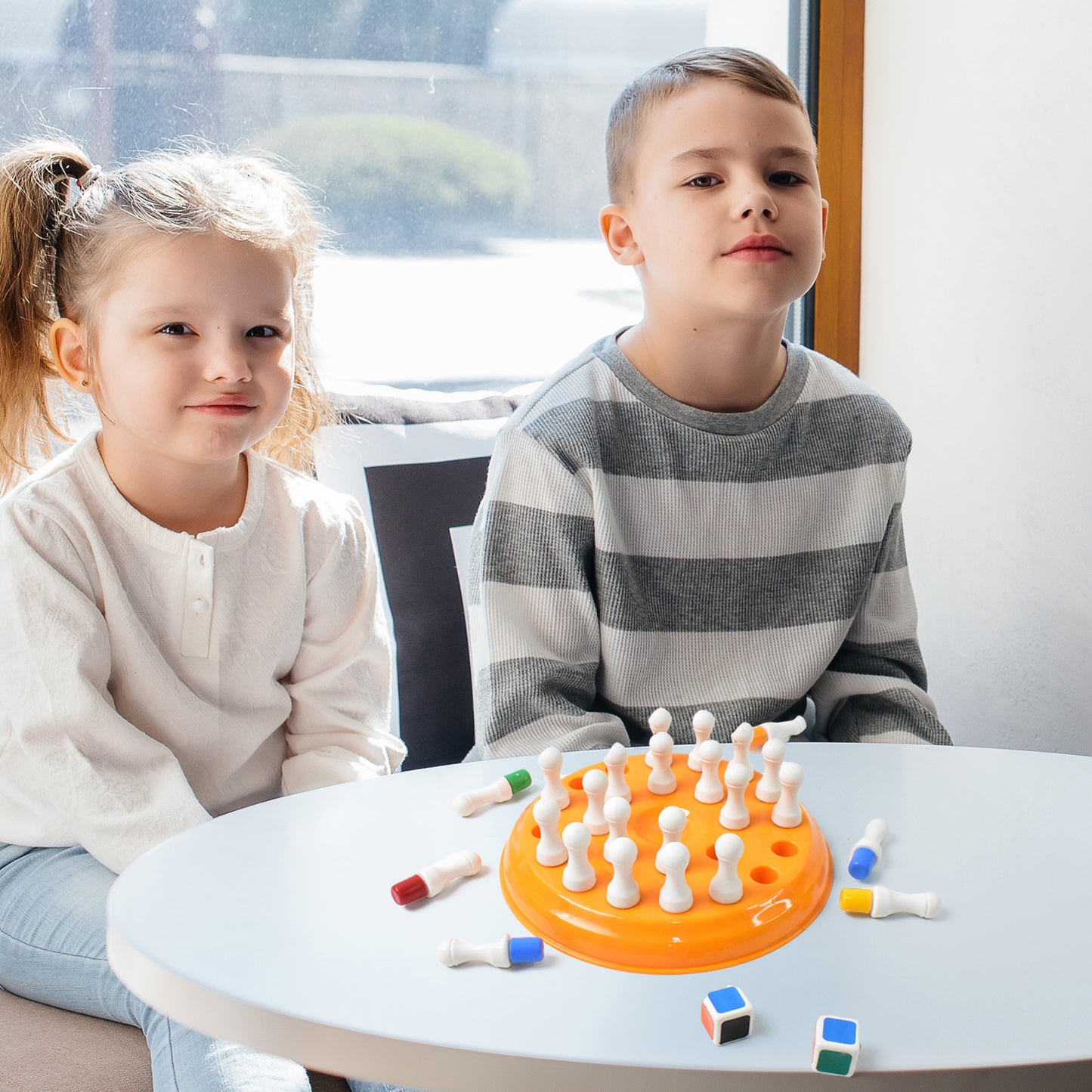 Plastic Brain Teaser Memory Chess Game (1 Set)