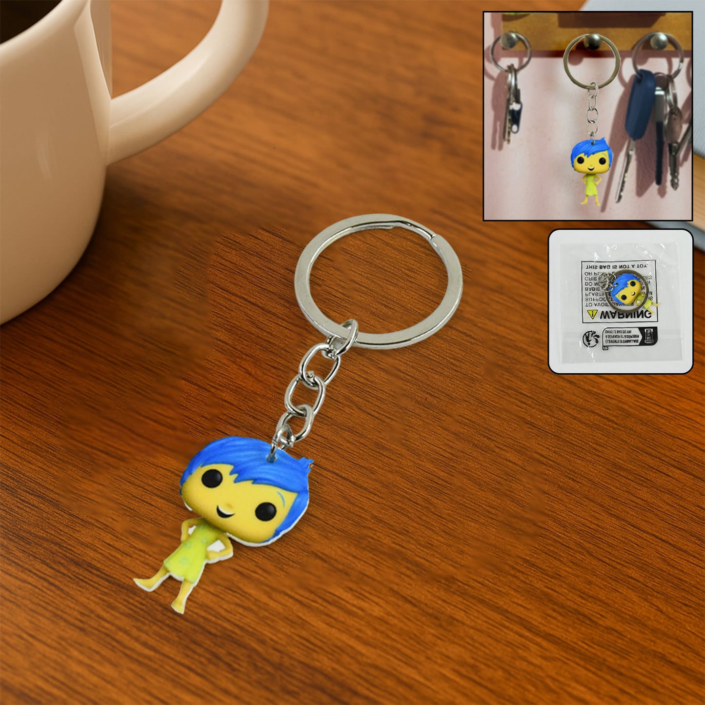 Cute Cartoon Character Keychain (1 Pc)