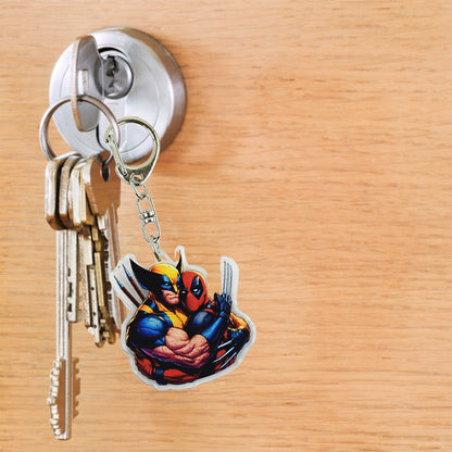 Cartoon Character Acrylic Keychain For  (1 Pc)