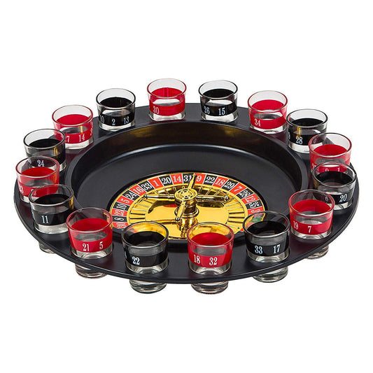 Casino Style Roulette Drinking Game Set