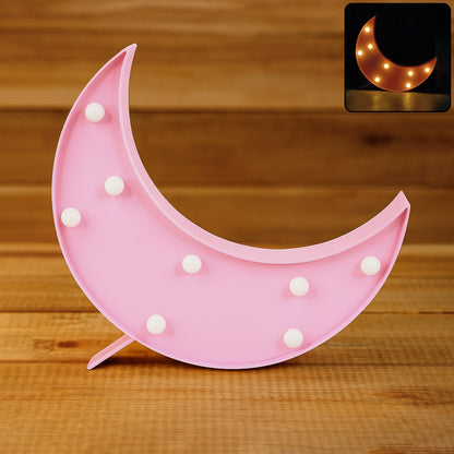 Moon Shaped Led Decorative Night Light (1 Pc)