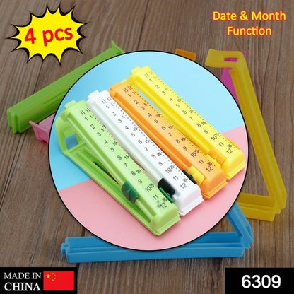 6309 4 Pc Food Sealing Clip Used For Sealing Of Packed Food Stuffs And Items To Prevent Them From Contamination.