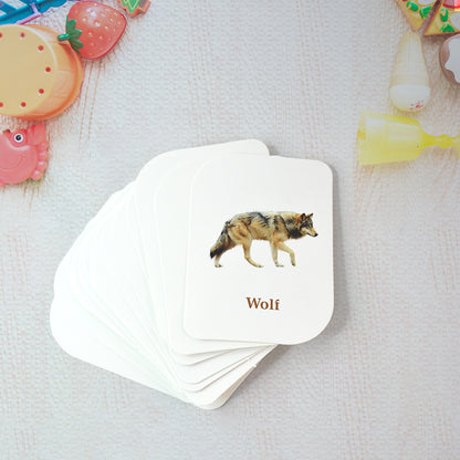 Kidkraft 32-piece Animal Flash Cards Set