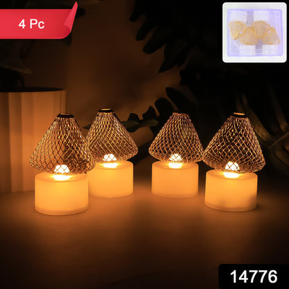 Premium Led Flameless Candle Lights (4 Pc  Set)