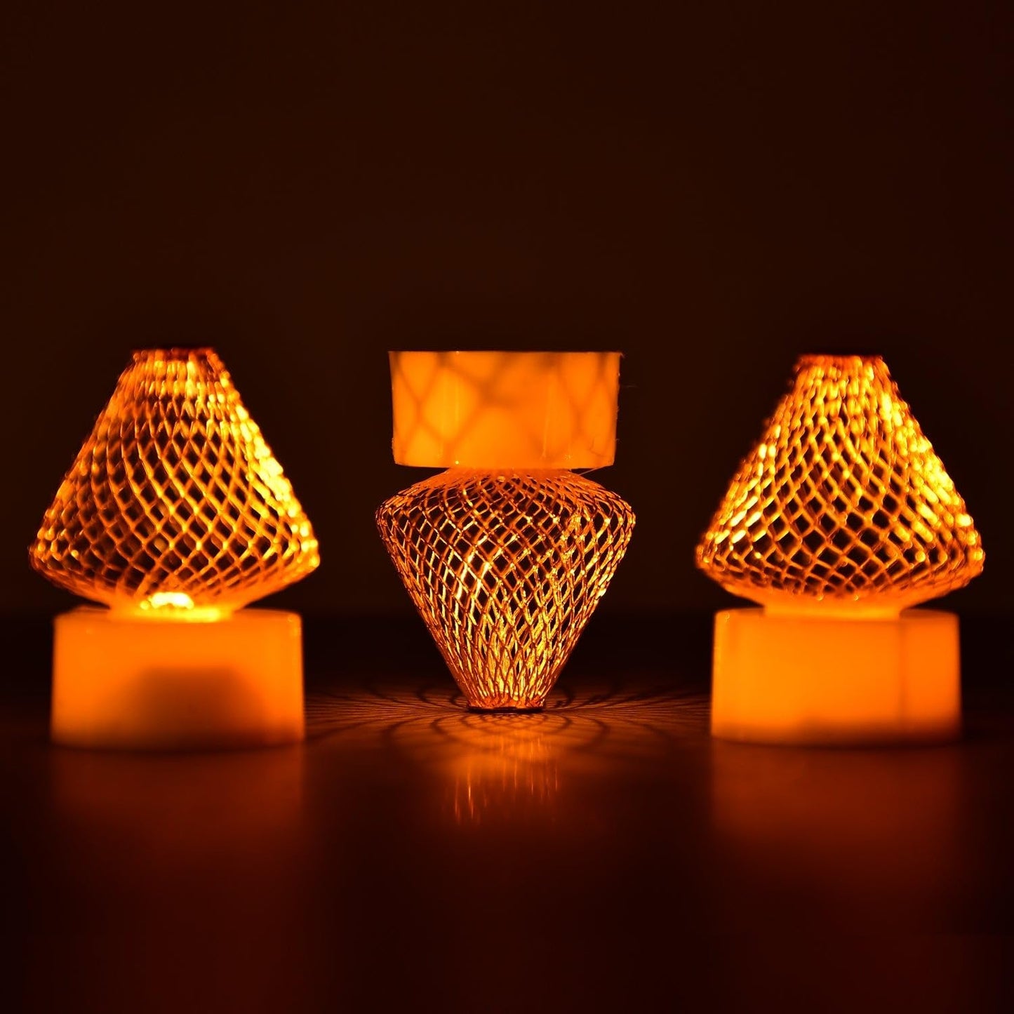 Premium Led Flameless Candle Lights (4 Pc  Set)