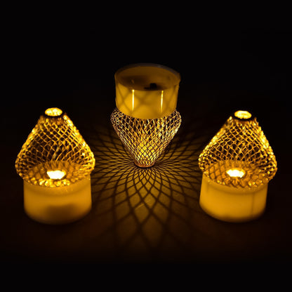 Premium Led Flameless Candle Lights (4 Pc  Set)