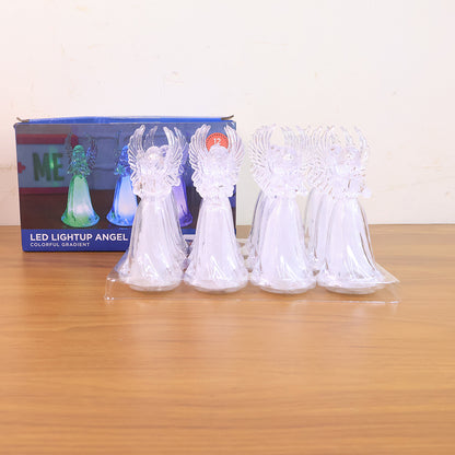 Decorative Led Light-up Angel Figurines (12 Pc)