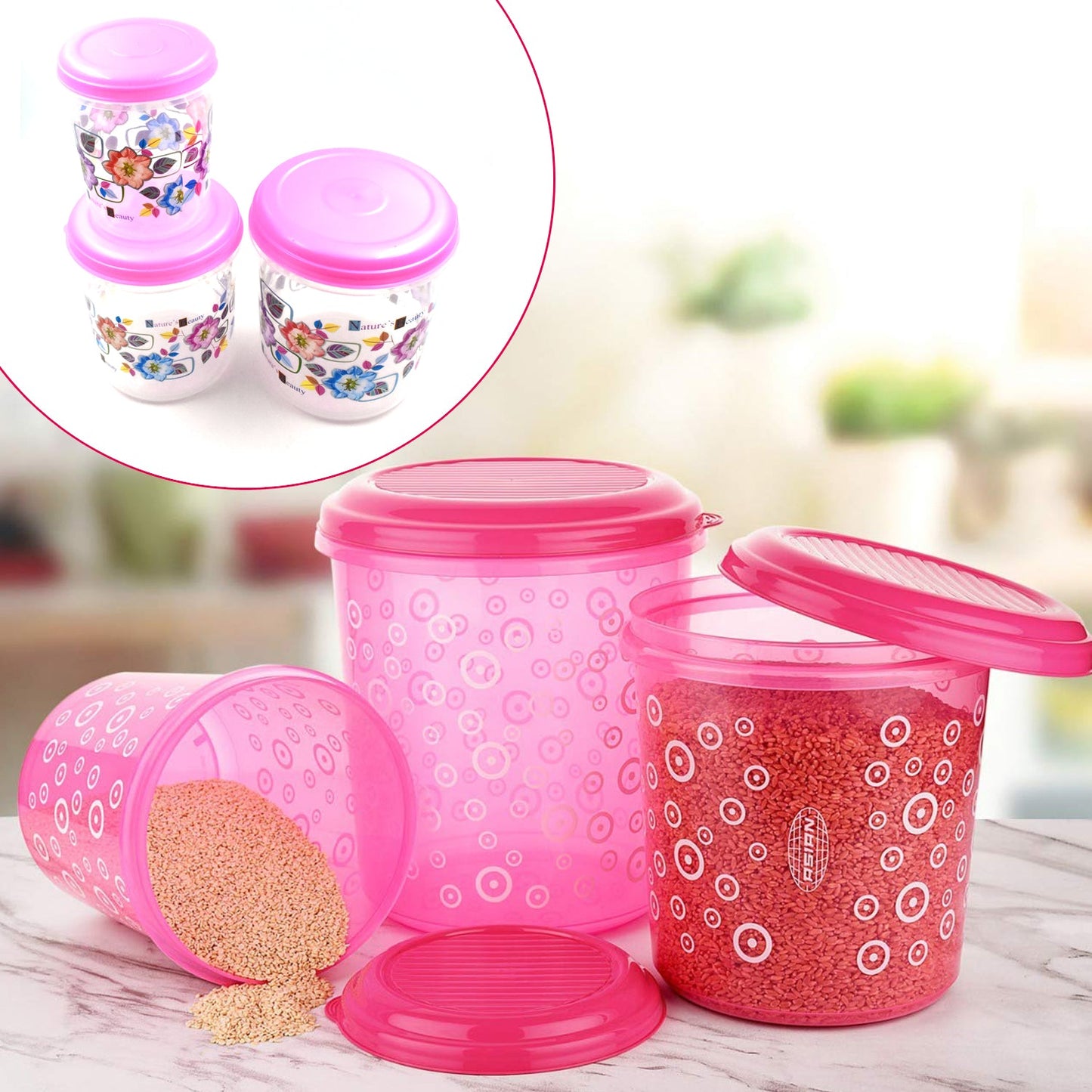 2703 3 Pc Storage Container Used In All Kinds Of Places Including Household And Offices For Storing Stuffs And Items Etc.