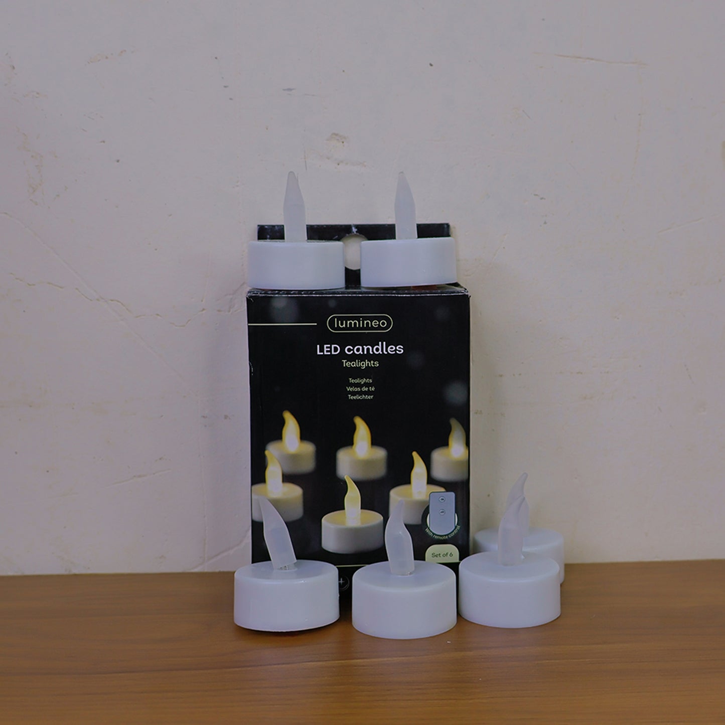 Led Flameless Tealight Candles Lights (6 Pc)