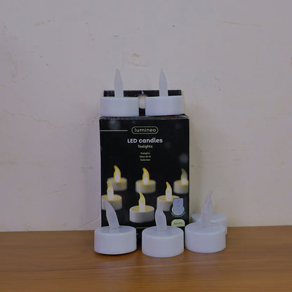 Led Flameless Tealight Candles Lights (6 Pc)