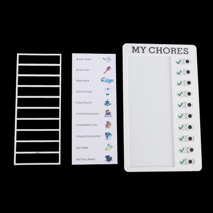 4448 Portable My Chores Home Note Board Management Planning Memo Boards Reminding Time. (Size - 20x12cm)