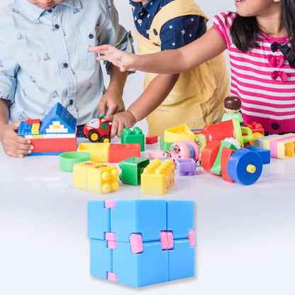 Infinity Cube Fidget Toy Stress Relief Hand Puzzle For Kids  Adults 1 Pc