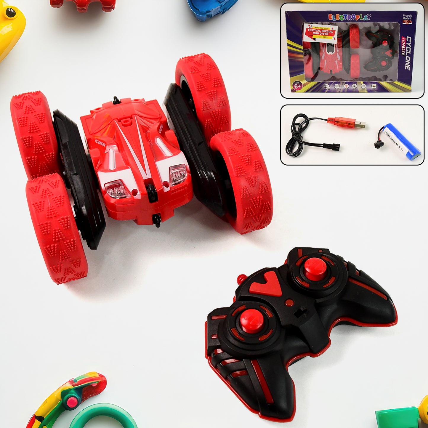 Remote Control Car Double Sided Fast Stunt Car (1 Set)