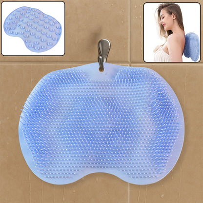 9310 Silicone Bath Massage Cushion With Suction Cup Shower Foot Scubber Brush Foot Bath Mat Scrubber Anti-slip Exfoliating Dead Skin Massage Pad Lazy Wash Feet Bathroom Mat