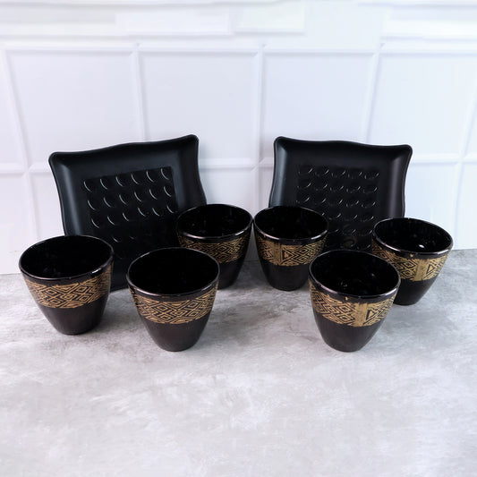 2 Bowl  6 Glass Snake Set ( 8 Pc Set )