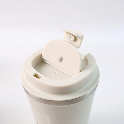 Stainless Steel Coffee Travel Bottle With Lid 450 Ml Approx (1 Pc)