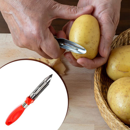 Multipurpose 2-in-1 Stainless Steel Knife  Peeler (1 Pc)