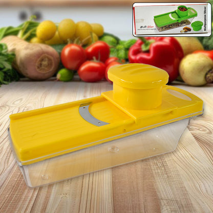 Big Multipurpose Vegetable And Fruit Slicer (Yellow  1 Pc)