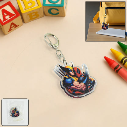 Cartoon Character Acrylic Keychain For  (1 Pc)