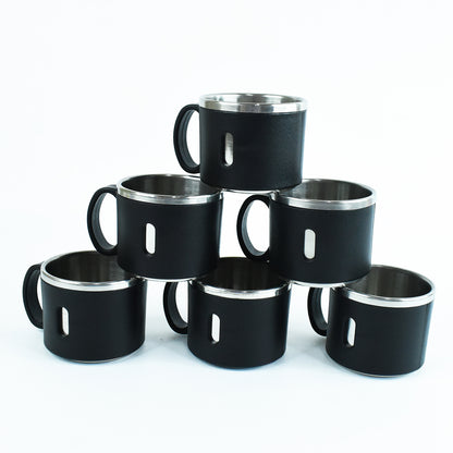Apex Stainless Steel Desk Mug (6 Pc)
