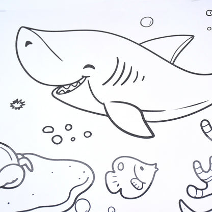 Fun And Educational Coloring Roll (1 Pc)