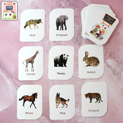 Kidkraft 32-piece Animal Flash Cards Set