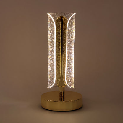 Luxury Tall Cylindrical Crystal Table Lamp (1 Pc)