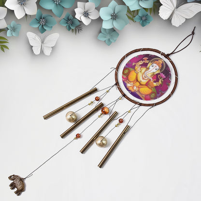 Lord Ganesh Wind Chimes Outdoor Hanging Wind Chime (1 Pc)