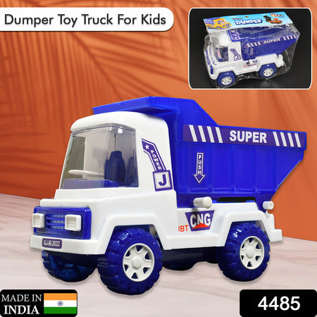 4485 Big Size Friction Powered Dumper Toy Truck For Kids.  With Opening Container Feature.  Strong  Durable Plastic Material.  Indoor  Outdoor Play.  Miniature Scaled Models Truck